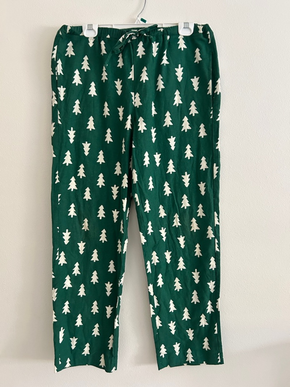 Hanna Andersson Christmas tree Pajama Bottoms Pants Size Medium NWOT